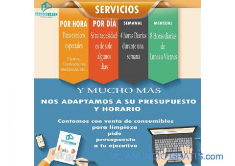 Servicio de limpieza y productos agranel
