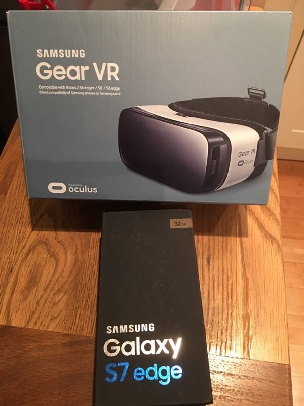 Samsung Galaxy S7 Edge with Gear VR in Box